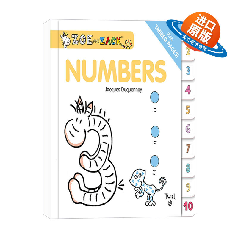 英文原版 Zoe and Zack Numbers 佐伊和扎克 数字 启蒙 艺术大师 Jacques Duquennoy 儿童想象力培养绘本 英文版 进口英语原版书籍