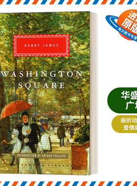 英文原版小说 Washington Square 华盛顿广场 亨利·詹姆斯 Everyman精装版 英文版 进口英语原版书籍