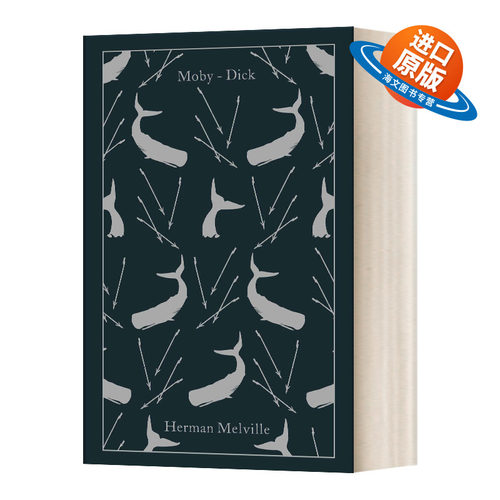 英文原版 Moby-Dick or The Whale 白鲸 企鹅经典布面精装 Herman Melville 英文版 进口英语原版书籍