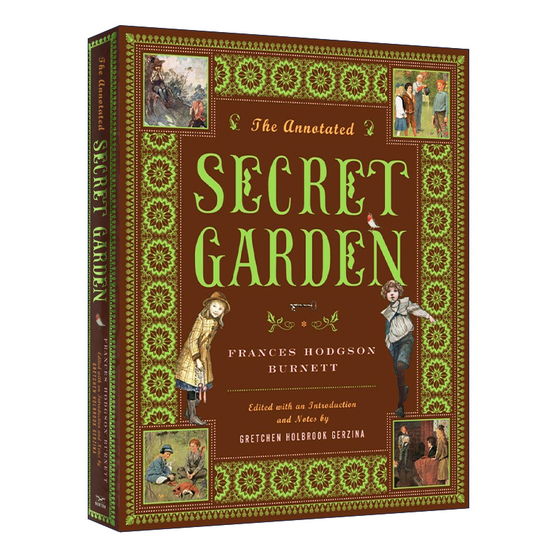 英文原版文学小说 The Annotated Secret Garden 秘密花园精装诺顿插图注释版 进口原版书籍