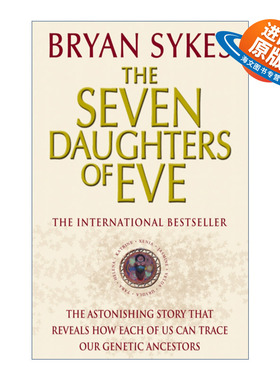 英文原版 The Seven Daughters of Eve 夏娃的七个女儿 揭秘我们的遗传学先祖 布莱恩·赛克斯 英文版 进口英语原版书籍