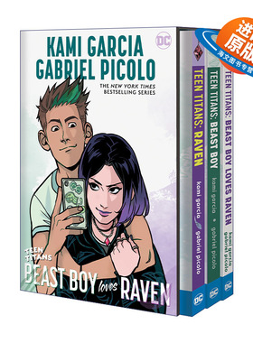 英文原版 Teen Titans Raven and Beast Boy HC Box Set 少年泰坦 乌鸦和野兽男孩精装盒装3册 DC漫画 Kami Garcia英文版进口书籍
