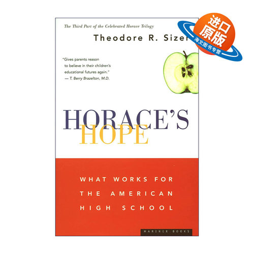 英文原版 Horace's Hope  霍勒斯的希望 什么对美国高中有效 安多佛菲利普斯校长Theodore Sizer 英文版 进口英语原版书籍