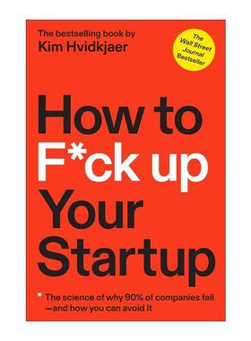 英文原版 How to F*ck Up Your Startup 如何搞砸你的创业公司 精装 英文版 进口英语原版书籍