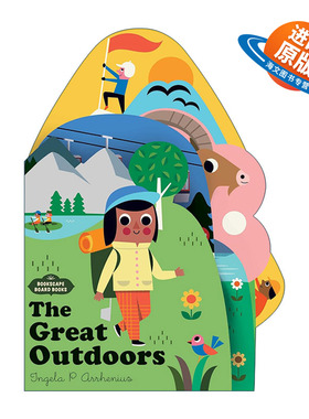 英文原版 Bookscape Board Books The Great Outdoors 户外游记 异形纸板书 英文版 进口英语原版书籍