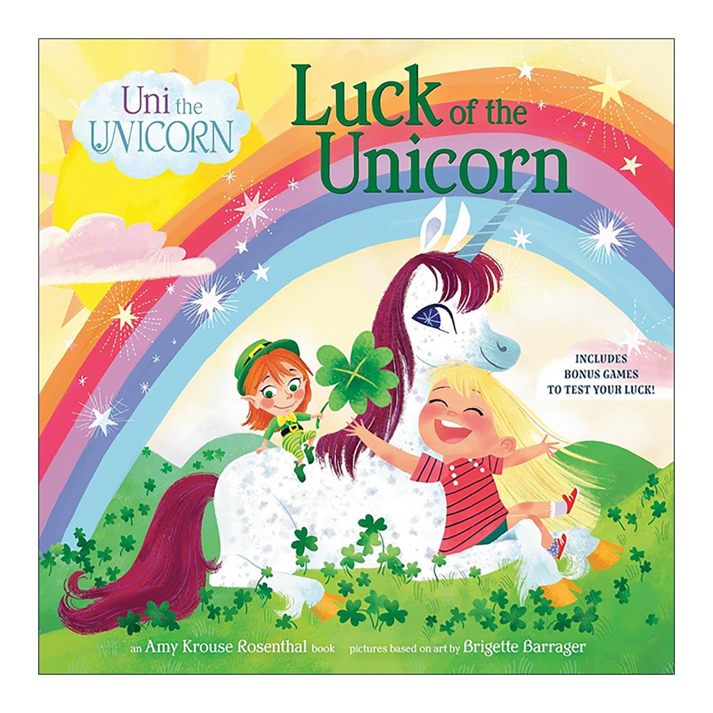 英文原版 Uni the Unicorn Luck of the Unicorn独角兽尤尼系列 独角兽的运气 纸板书 儿童绘本 鸭子 兔子 艾米·克劳斯·罗森塔尔