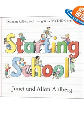 英文原版绘本 Starting School 开学了 英文版 进口英语原版书籍儿童外文书