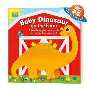the 进口英语原版 Baby 书籍 英文版 Dinosaur 恐龙宝宝在农场 英文原版 Farm