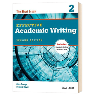 牛津学术英语写作教材2 英文原版 Oxford Effective Academic Writing 2 英文版大学教辅 进口原版英语书籍 OUP Oxford