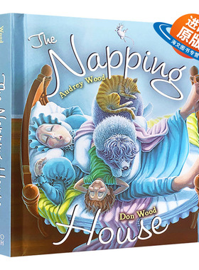 打瞌睡的房子 英文原版绘本 The Napping House 儿童英语启蒙纸板书 廖彩杏吴敏兰书单 英文版进口原版书籍