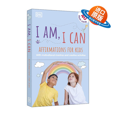 英文原版 I Am I Can Affirmations Flash Cards for Kids DK儿童激励语闪卡 儿童性格培养 英文版 进口英语原版书籍