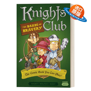 乐队 Club Bands 英文原版 Comic 骑士俱乐部勇敢 儿童动作冒险漫画 漫画任务系列2 The Quests 英文版 Bravery Knights