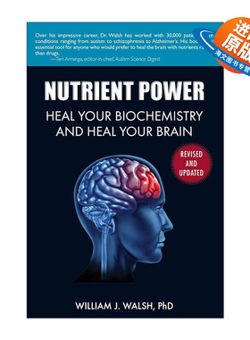 英文原版 Nutrient Power 营养力量 治愈你的生物化学和大脑 儿童抽搐症 英文版 进口英语原版书籍