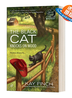 英文原版小说 A Bad Luck Cat Mystery 02 The Black Cat Knocks on Wood 厄运猫之谜2 黑猫敲木头 英文版 进口英语原版书籍