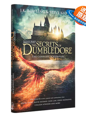 英文原版 Fantastic Beasts: The Secrets of Dumbledore  神奇动物在哪里3 邓布利多之谜电影剧本精装 格林沃德 J.K.罗琳 英文版