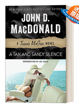 英文原版小说 Travis McGee 13 A Tan and Sandy Silence 麦基探案系列13 沉默 侦探悬疑小说 美国国家图书奖获得者 英文版 进口书