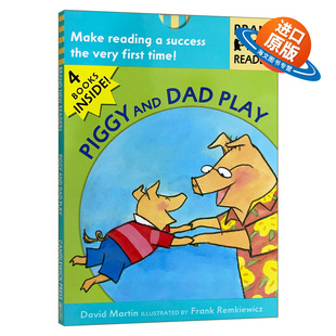 英文原版绘本 Piggy and Dad Play: Brand New Readers 小猪和爸爸玩 儿童绘本 Candlewick分级读物 英文版 进口英语原版书籍