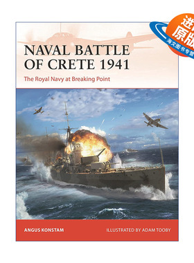 英文原版 Naval Battle of Crete 1941 二战1941克里特岛空降战役 战争历史系列 英文版 进口英语原版书籍
