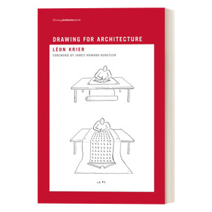 英文原版 Drawing 进口英语原版 Writing 英文版 批评 Architecture Léon Krier for 建筑绘图 当代历史 书籍