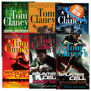 英文原版 Tom Clancy's Splinter Cell 汤姆克兰西细胞分裂系列6册 惊悚悬疑军事小说 David Michaels 英文版 进口英语原版书籍