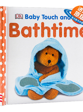 DK幼儿英语启蒙触摸纸板书 洗澡时间 英文原版绘本 Baby Touch and Feel Bathtime 亲子互动益智早教图画书 英文版进口原版书籍