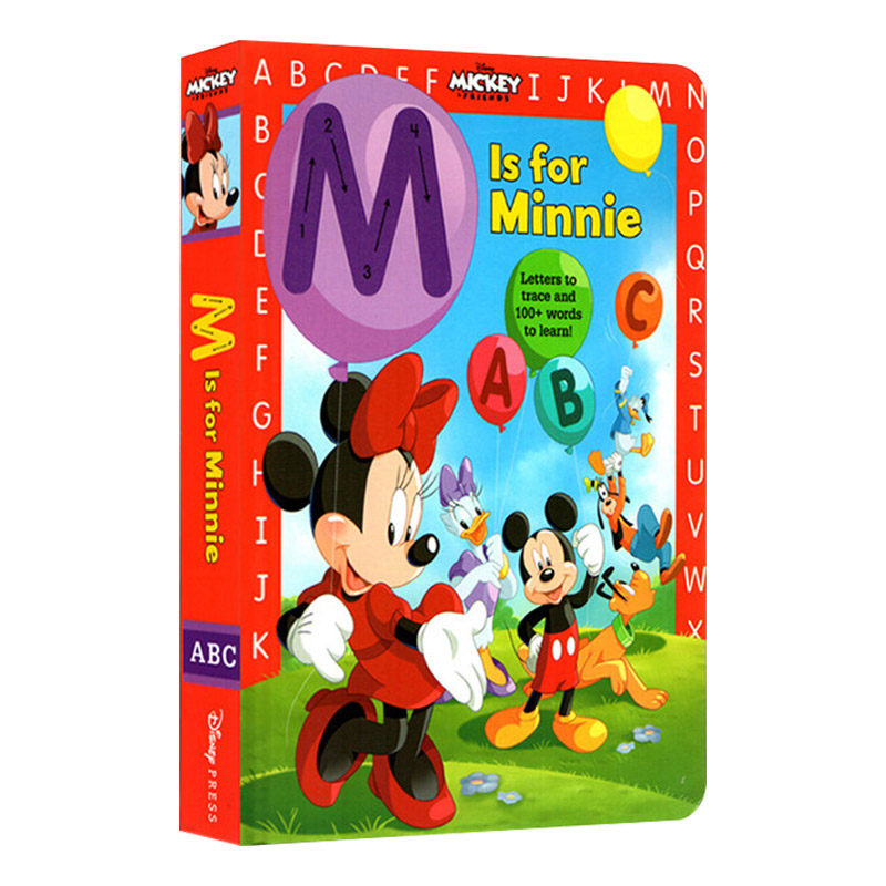 英文原版绘本 M Is for Minnie 迪士尼米奇老鼠系列 字母书写学习 英文版儿童外文书高性价比高么？