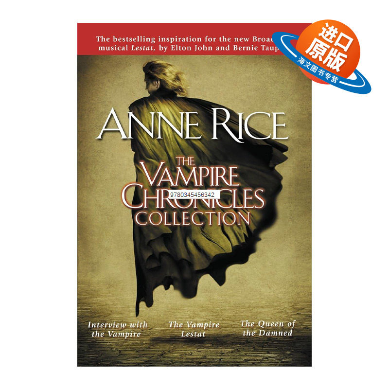 英文原版 The Vampire Chronicles Collection 吸血鬼编年史三部曲 1-3三册合集 夜访吸血鬼 吸血鬼莱斯特英文版进口英语原版书籍