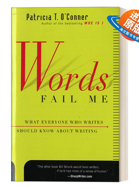 英文原版 Words Fail Me 我写不出来 英语写作必要技能 Woe Is I作者 英文版 进口英语原版书籍