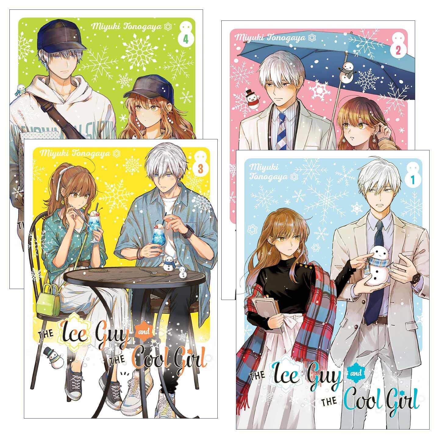 英文原版 The Ice Guy and the Cool Girl系列 冰属性男子与酷酷女同事1-4册 同名动漫职场恋爱漫画 英文原版 进口英语原版书籍