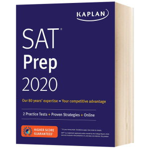 卡普兰SAT备考2020英文原版 Kaplan SAT Prep 2020出国留学备考用书专业备考策略 700多套练习英文版进口英语美国高考书籍