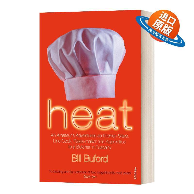 英文原版 Heat 后厨机密 从杂志编辑到厨室学徒 比尔·比福德 英文版 进口英语原版书籍