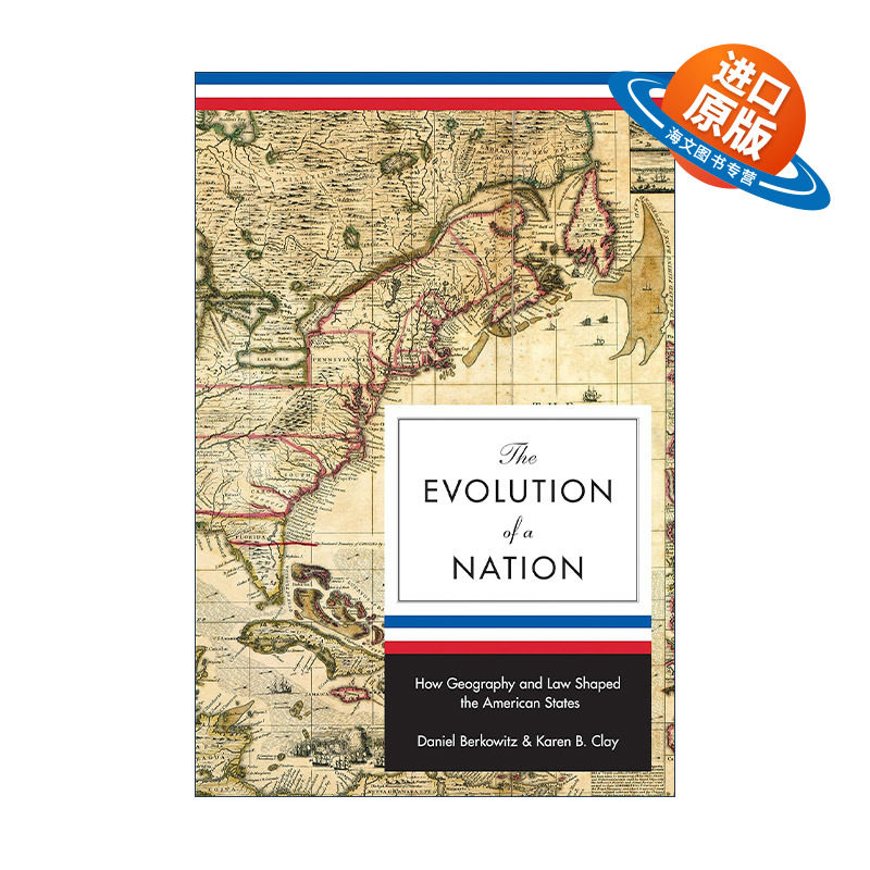 英文原版 The Evolution of a Nation 法律 地理和国家发展 以美国为例 Daniel Berkowitz 精装英文版 进口英语原版书籍