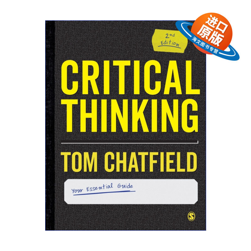 英文原版 Critical Thinking 辩证性思考 有效论证 敏锐分析与自主学习指南 汤姆·查特菲尔德 英文版 进口英语原版书籍