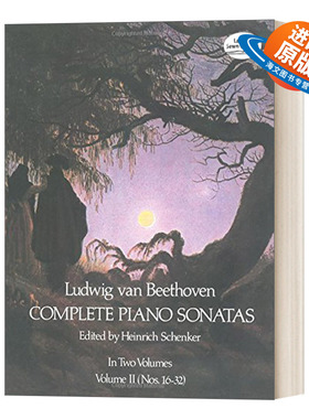 英文原版 Complete Piano Sonatas  Volume II  完整的钢琴奏鸣曲 卷二Nos.16-32 英文版 进口英语原版书籍