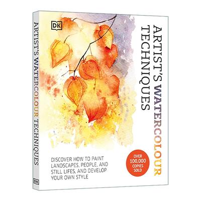 英文原版 Artist's Watercolour Techniques 艺术家的水彩技法 DK风景人物静物绘画指南精装 英文版 进口英语原版书籍