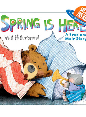 英文原版绘本 Spring is Here A Bear and Mole Story 春天来了 熊和鼹鼠的故事系列 儿童季节主题绘本 英文版 进口英语原版书籍