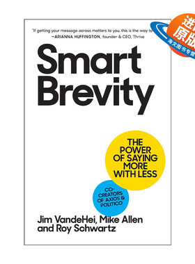 英文原版 Smart Brevity 聪明简洁的沟通 200字写重点26秒赢得注意力 精装 英文版 进口英语原版书籍