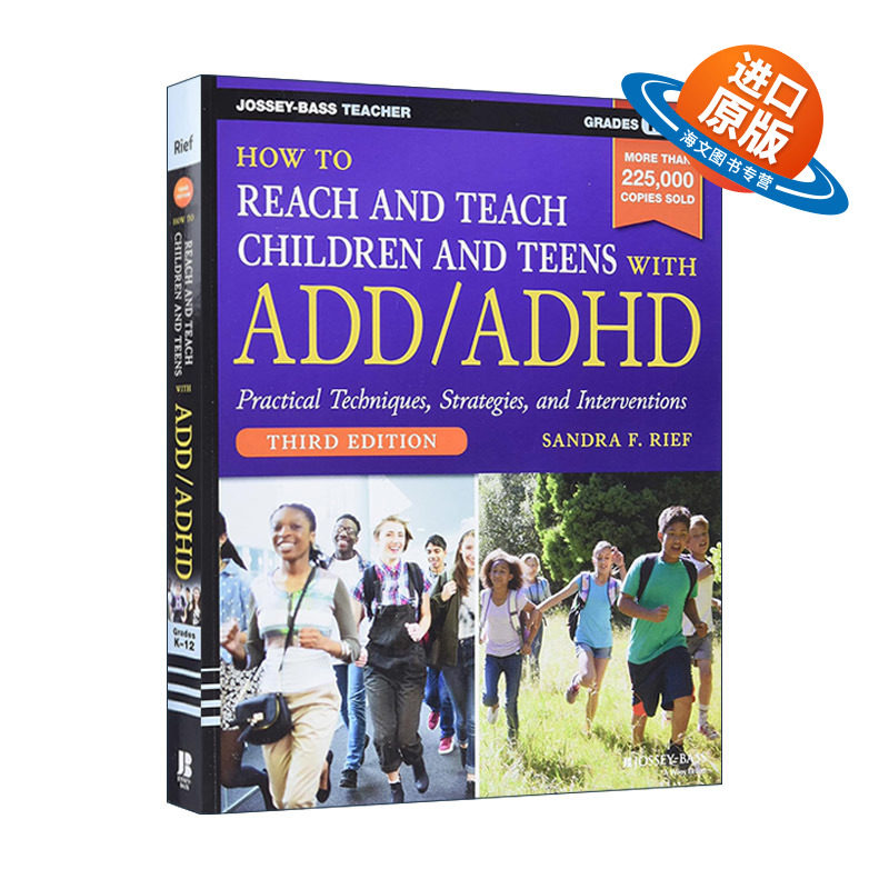 英文原版 How to Reach and Teach Children and Teens With Add/Adhd 如何接触并教导多动症的儿童与青少年 第3版 进口英语书籍
