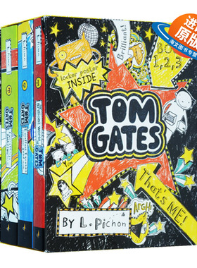 英文原版 Tom Gates That's Me! Books One Two Three 涂鸦小天才汤姆盖茨1-3册盒装 英文版 附海报儿童外文书