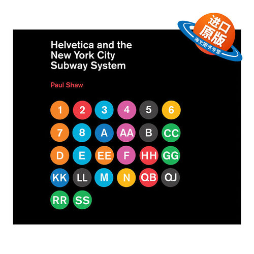 英文原版 Helvetica and the New York City Subway System Helvetica和纽约地铁系统的故事 字体设计艺术 精装 英文版 进口书籍