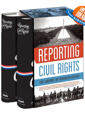 英文原版 Reporting Civil Rights 民权报告 美国图书馆版 两册盒装 Two-volume boxed set 英文版 进口英语原版书籍