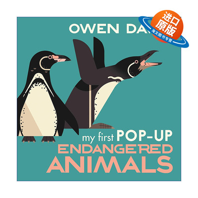 英文原版绘本 My First Pop-Up Endangered Animals 濒危动物 立体书 儿童精装绘本 Owen Davey 英文版 进口英语原版书籍