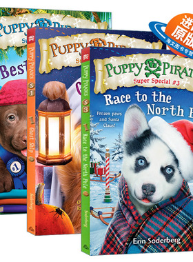 英文原版 Puppy Pirates Super Special 小狗海盗超级特辑系列3册 儿童动作冒险章节桥梁故事书 Erin Soderberg 英文版 进口英语书