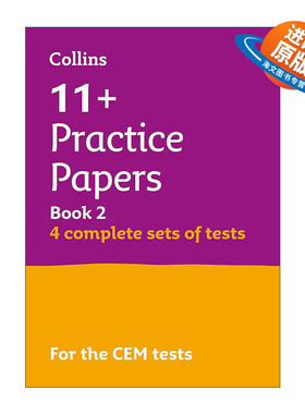 英文原版 Collins 11+ English Non-Verbal Reasoning Practice Papers 2 柯林斯英国小升初CEM考试完整测试题2 英文版 进口英语书