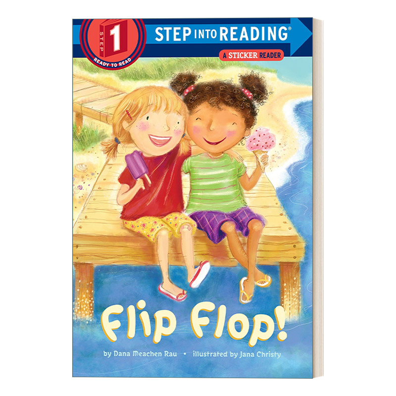 英文原版 Step into Reading 1- Flip Flop!蓝思BRL G级 DRA12 Pre-2年级英文版进口英语原版书籍