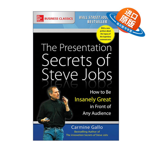 英文原版 Presentation Secrets of Steve Jobs 乔布斯的魔力演讲 英文版 进口英语原版书籍