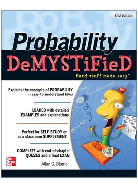 英文原版 Probability Demystified 概率 第2版 自学向导系列 英文版 进口英语原版书籍