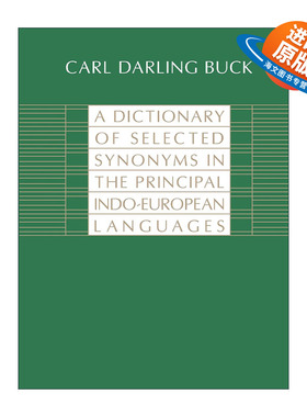 英文原版 A Dictionary of Selected Synonyms in the Principal Indo-European Languages 印欧主要语言精选同义词词典 进口书籍