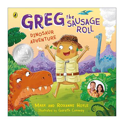 英文原版 Greg the Sausage Roll Dinosaur Adventure 香肠卷格雷格 恐龙冒险 育儿网红LadBaby绘本 英文版 进口英语原版书籍