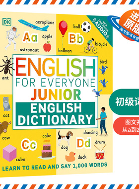 英文原版 English for Everyone Junior English Dictionary 人人学英语语法 初级词典 DK儿童英语学习 英文版 进口英语原版书籍